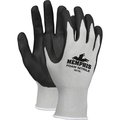Mcr Safety Protective Gloves, Foam Nylon, Large, 12/DZ, Gray, PK12 MCSCRW9673L
